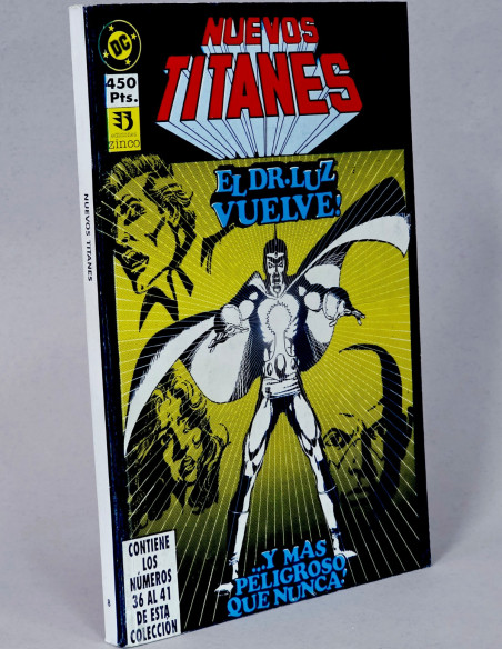 CÓMIC LOS NUEVOS TITANES 8 RETAPADO 36 AL 41 EDICIONES ZINCO DC EXCELENTE ESTADO
