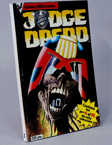 CÓMIC JODGE DREDD 2 RETAPADO 6 AL 10 EDICIONES ZINCO DC MUY BUEN ESTADO