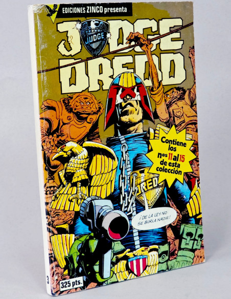 CÓMIC JODGE DREDD 3 RETAPADO 11 AL 15 EDICIONES ZINCO DC NORMAL ESTADO