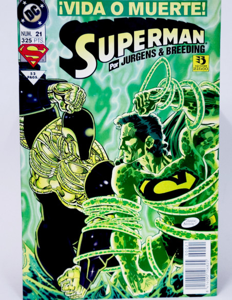 CÓMIC SUPERMAN 21 VOL.3 DC EDICIONES ZINCO VOLUMEN GRAPA DE KIOSCO