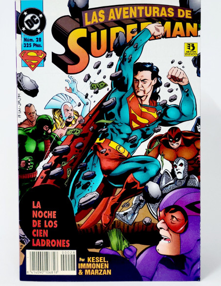 CÓMIC LAS AVENTURAS DE SUPERMAN 28 VOL.3 DC EDICIONES ZINCO VOLUMEN GRAPA DE KIOSCO