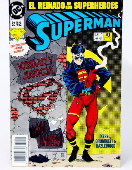 CÓMIC SUPERMAN 1 VOL.3 DC EDICIONES ZINCO VOLUMEN GRAPA DE KIOSCO