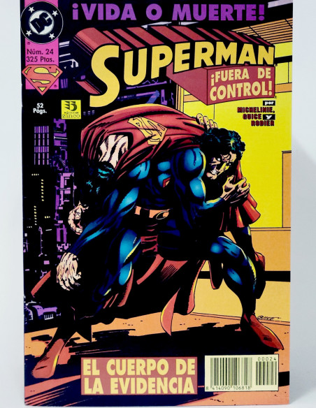 CÓMIC SUPERMAN 24 VOL.3 DC EDICIONES ZINCO VOLUMEN GRAPA DE KIOSCO