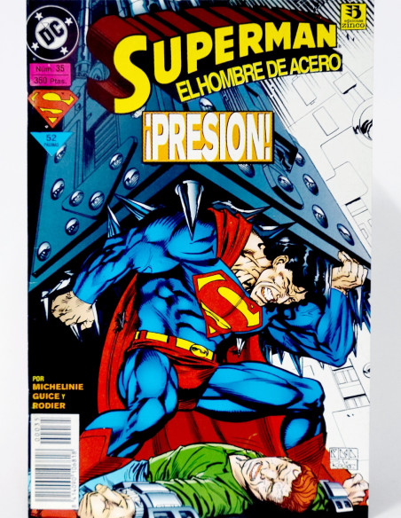 CÓMIC SUPERMAN EL HOMBRE DE ACERO 35 DC EDICIONES ZINCO GRAPA DE KIOSCO
