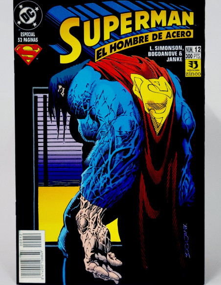 CÓMIC SUPERMAN EL HOMBRE DE ACERO 12 DC EDICIONES ZINCO GRAPA DE KIOSCO
