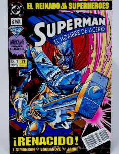 CÓMIC SUPERMAN EL HOMBRE DE ACERO 1 DC EDICIONES ZINCO...