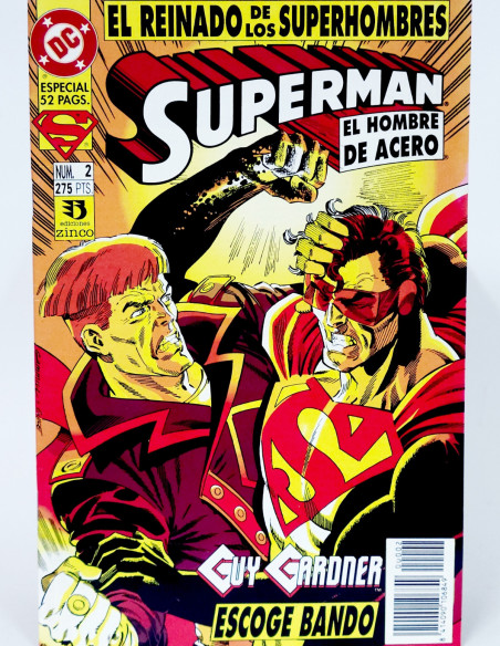 CÓMIC SUPERMAN EL HOMBRE DE ACERO 2 DC EDICIONES ZINCO GRAPA DE KIOSCO