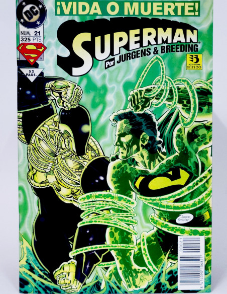 CÓMIC SUPERMAN 21 VIDA O MUERTE VOL.3 DC EDICIONES ZINCO VOLUMEN GRAPA DE KIOSCO