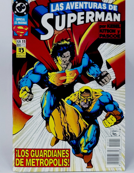 CÓMIC LAS AVENTURAS DE SUPERMAN 11 VOL.3 DC EDICIONES ZINCO VOLUMEN GRAPA EXCELENTE ESTADO