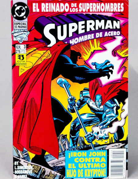 CÓMIC SUPERMAN 3 EL REINADO VOL.3 DC EDICIONES ZINCO VOLUMEN GRAPA EXCELENTE ESTADO