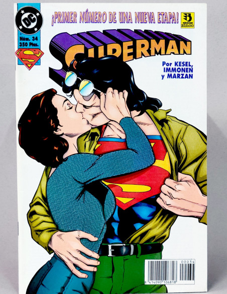 CÓMIC SUPERMAN 34 VOL.3 DC EDICIONES ZINCO VOLUMEN GRAPA EXCELENTE ESTADO