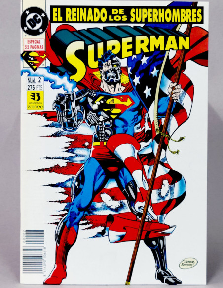 CÓMIC SUPERMAN 2 EL REINADO DE LOS SUPER HOMBRES VOL.3 DC EDICIONES ZINCO VOLUMEN GRAPA DE KIOSCO
