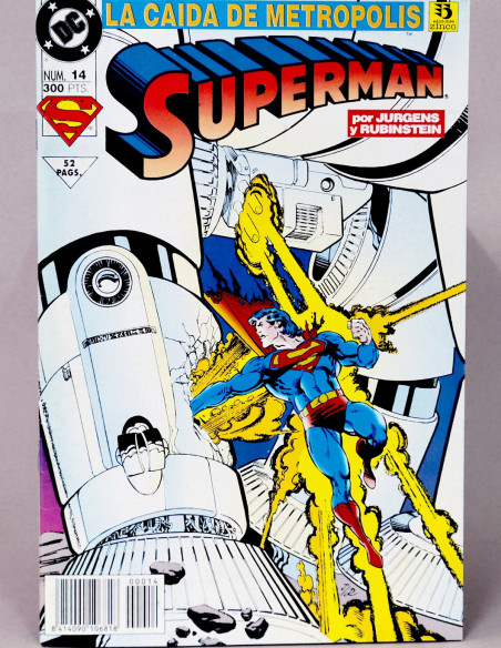 CÓMIC SUPERMAN 14 LA CAIDA DE METROPOLIS VOL.3 DC EDICIONES ZINCO VOLUMEN GRAPA DE KIOSCO