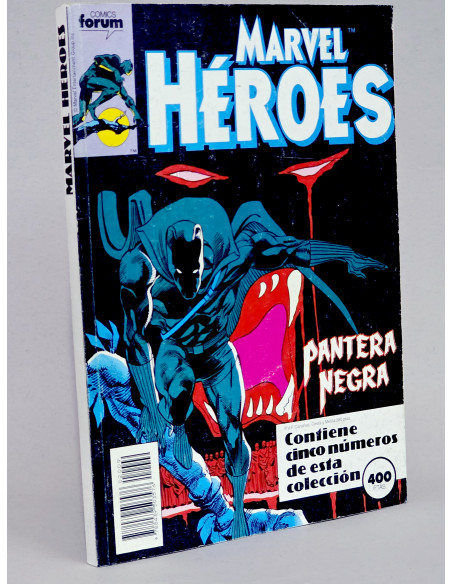 CÓMIC MARVEL HEROES 45 AL 50 FORUM MARVEL RETAPADO PANTERA NEGRA MUY BUEN ESTADO