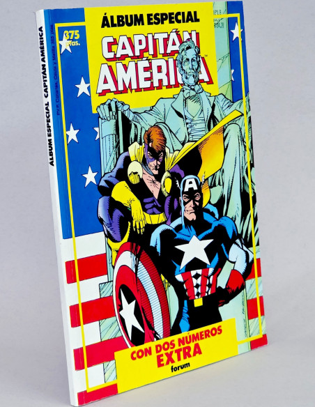 CÓMIC CAPITAN AMÉRICA ALBUM ESPECIAL EXTRA FORUM MARVEL RETAPADO VOLUMEN EXCELENTE ESTADO