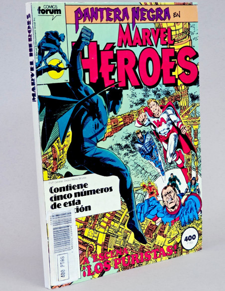 CÓMIC MARVEL HEROES 41 AL 45 FORUM RETAPADO PANTERA NEGRA EXCELENTE ESTADO