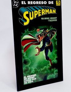CÓMIC EL REGRESO DE SUPERMAN EL HOMBRE DE ACERO LUCHA DC...