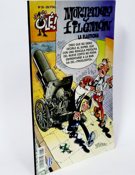 CÓMIC MORTADELO Y FILEMON 39 LA ELASTICINA OLE EDICIONES B PRIMERA EDICIÓN BUEN ESTADO