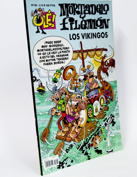 CÓMIC MORTADELO Y FILEMÓN 158 LOS VIKINGOS OLE EDICIONES B PRIMERA EDICIÓN BUEN ESTADO