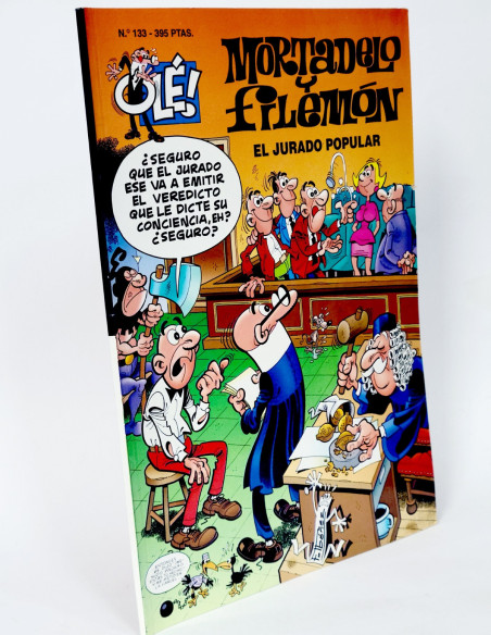 CÓMIC MORTADELO Y FILEMÓN 133 EL JURADO POPULAR OLE EDICIONES B PRIMERA EDICIÓN BUEN ESTADO