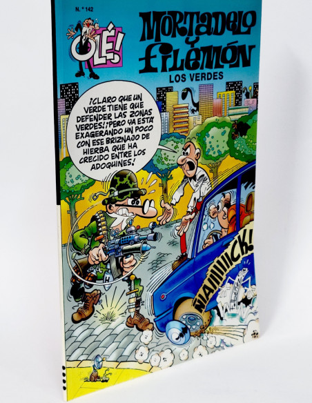CÓMIC MORTADELO Y FILEMÓN 142 LOS VERDES OLE EDICIONES B PRIMERA EDICIÓN CASI EXCELENTE ESTADO