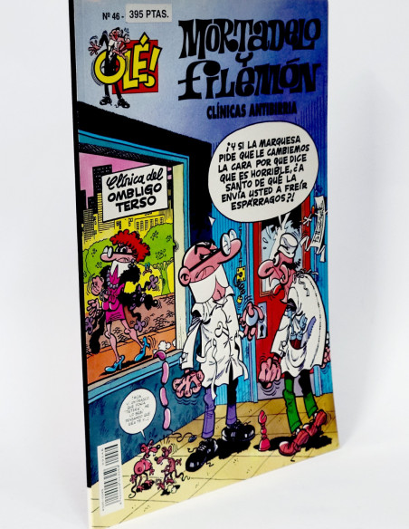 CÓMIC MORTADELO Y FILEMÓN 46 CLÍNICAS ANTIBIRRIA OLE EDICIONES B PRIMERA EDICIÓN CASI EXCELENTESTADO