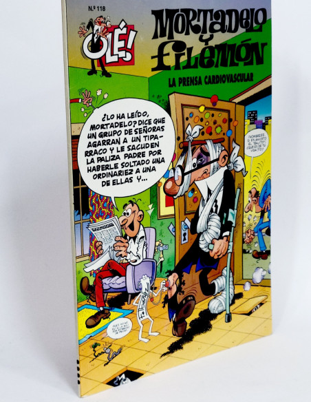 CÓMIC MORTADELO Y FILEMÓN 118 LA PRENSA CARDIOVASCULAR OLE EDICIONES B SEGUNDA EDICIÓN BUEN ESTADO