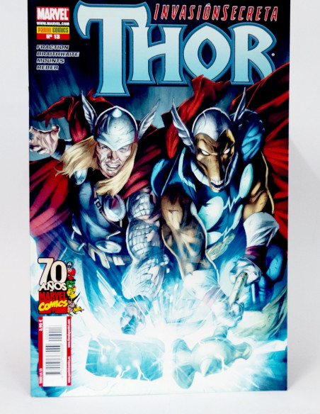 CÓMIC THOR INVASIÓN SECRETA 13 PANINI MARVEL GRAPA DE KIOSCO