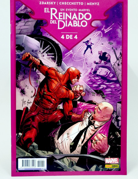 CÓMIC EL REINADO DEL DIABLO 4 PANINI MARVEL GRAPA DE KIOSCO
