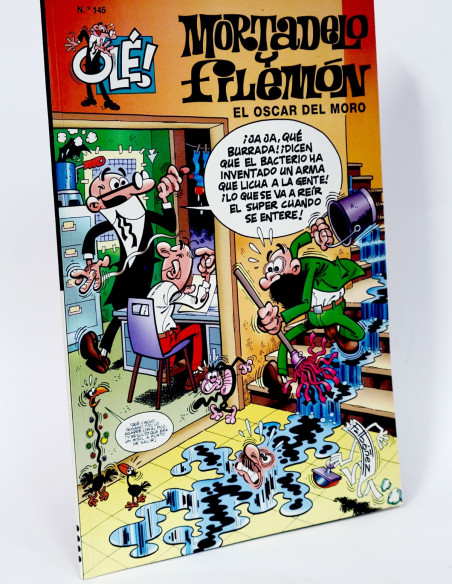CÓMIC MORTADELO Y FILEMÓN 145 EL OSCAR DEL MORO OLE EDICIONES B PRIMERA EDICIÓN EXCELENTE ESTADO