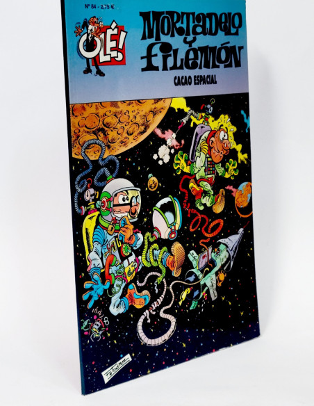 CÓMIC MORTADELO Y FILEMÓN 84 CACAO ESPACIAL OLE EDICIONES B TERCERO EDICIÓN CASI EXCELENTE STADO