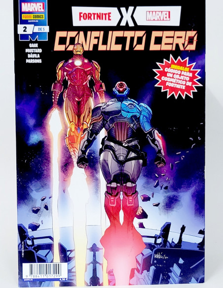 CÓMIC FORTNITE X MARVEL 2 CONFLICTO CERO PANINI MARVEL GRAPA DE KIOSCO