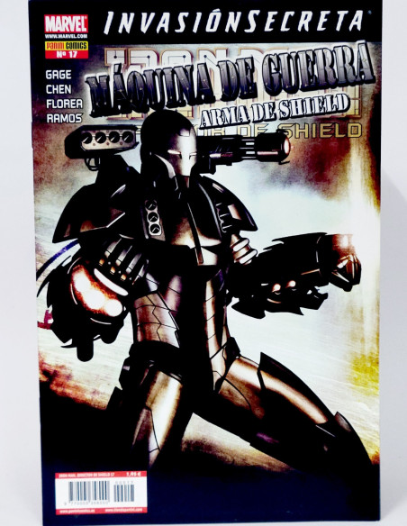CÓMIC IRON MAN DIRECTOR DE SHIELD 17 INVASIÓN SECRETA PANINI MARVEL GRAPA DE KIOSCO