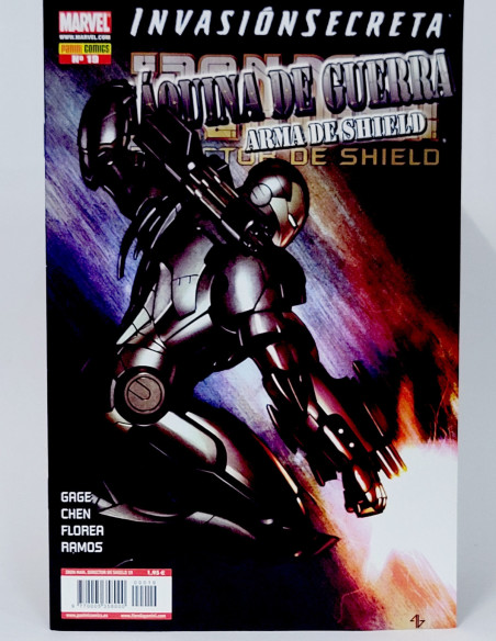 CÓMIC IRON MAN DIRECTOR DE SHIELD 19 INVASIÓN SECRETA PANINI MARVEL GRAPA DE KIOSCO