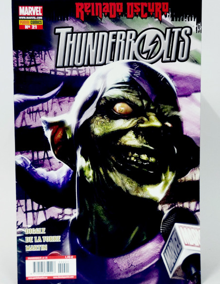 CÓMIC THUNDERBOLTS 21 REINADO OSCURO PANINI MARVEL GRAPA DE KIOSCO