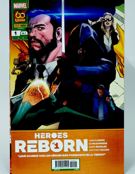CÓMIC HÉROES REBORN 1 PANINI MARVEL GRAPA DE KIOSCO