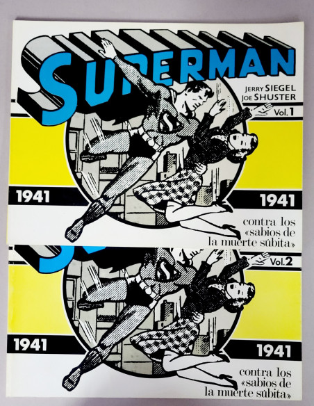 CÓMICS SUPERMAN 1941 COLECCIÓN COMPLETA VOL.1 VOL.2 CONTRA LOS SABIOS DE LA MUERTE SUBITA EXCELENTE