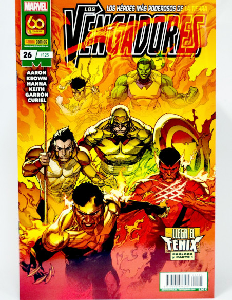 CÓMIC LOS VENGADORES 125 LLEGA EL FENIX PARTE 1 PANINI MARVEL GRAPA DE KIOSCO