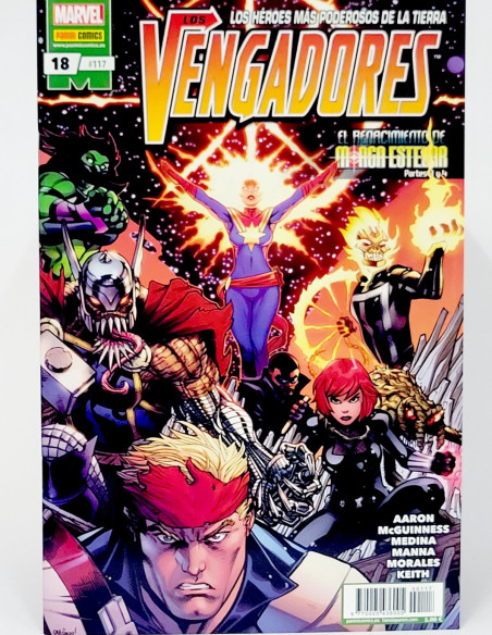 CÓMIC LOS VENGADORES 117 PANINI MARVEL GRAPA DE KIOSCO