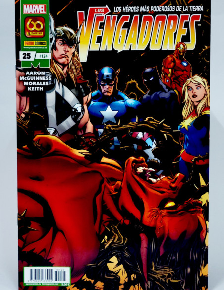 CÓMIC LOS VENGADORES 124 PANINI MARVEL GRAPA DE KIOSCO
