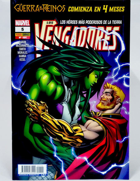 CÓMIC LOS VENGADORES 104 PANINI MARVEL GRAPA DE KIOSCO