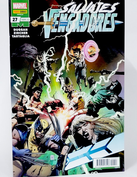 CÓMIC SALVAJES VENGADORES 27 ABRIL 2022 PANINI MARVEL GRAPA DE KIOSCO
