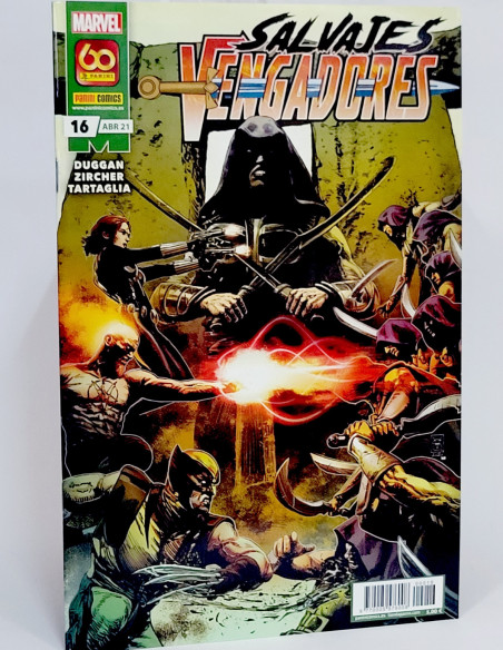 CÓMIC SALVAJES VENGADORES 16 ABRIL 2021 PANINI MARVEL GRAPA DE KIOSCO