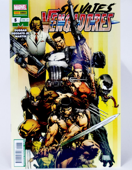 CÓMIC SALVAJES VENGADORES 5 ENERO 2020 PANINI MARVEL GRAPA DE KIOSCO