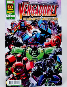 CÓMIC LOS VENGADORES MECHA 130 PANINI MARVEL GRAPA DE KIOSCO