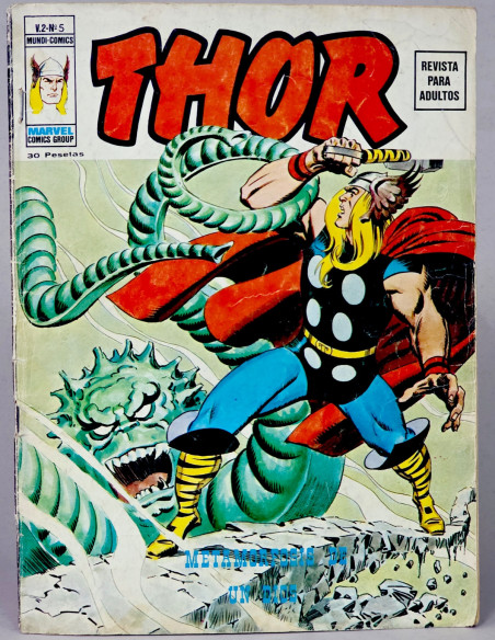 CÓMIC THOR 5 METAMORFOSIS VOL.2 VERTICE MARVEL NORMAL ESTADO