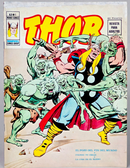 CÓMIC THOR 1 VOL.2 VERTICE MARVEL NORMAL/BUEN ESTADO TÍPEX EN PORTADA