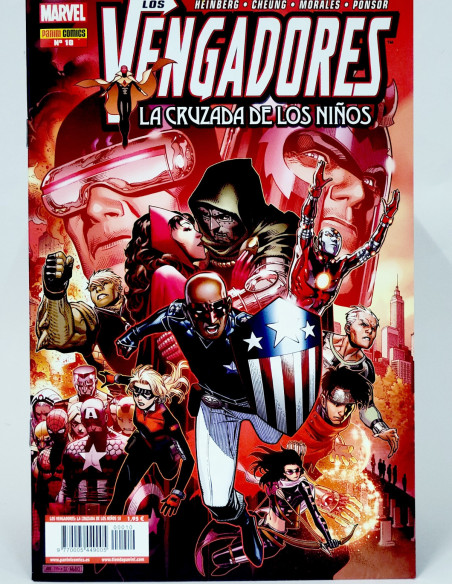 CÓMIC LOS VENGADORES 10 LA CRUZADA DE LOS NIÑOS PANINI MARVEL GRAPA DE KIOSCO