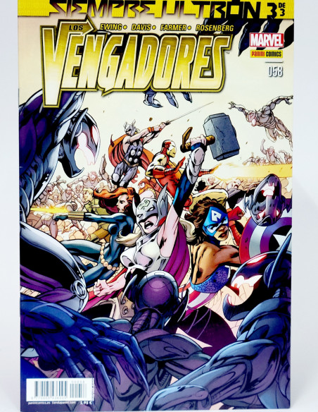 CÓMIC LOS VENGADORES 58 SIEMPRE ULTRON PANINI MARVEL GRAPA DE KIOSCO