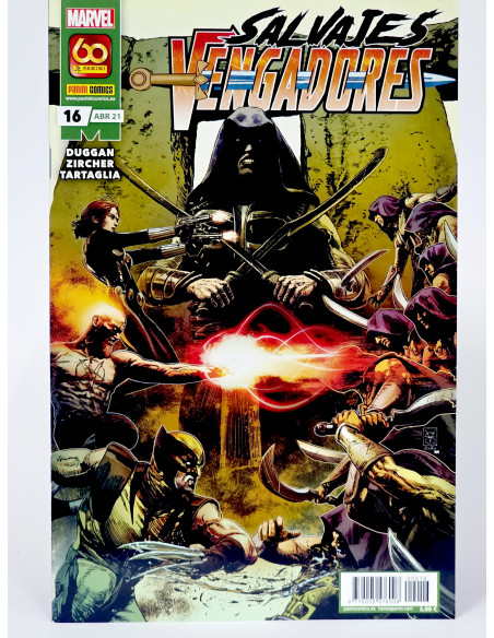 CÓMIC SALVAJES VENGADORES 16 ABRIL 2021 PANINI MARVEL GRAPA DE KIOSCO